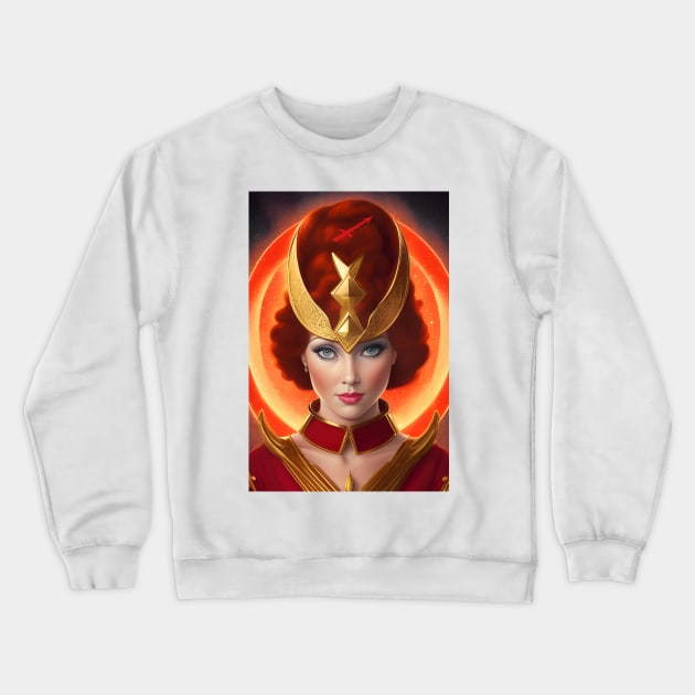 Sagittarius Girl Crewneck Sweatshirt by PurplePeacock